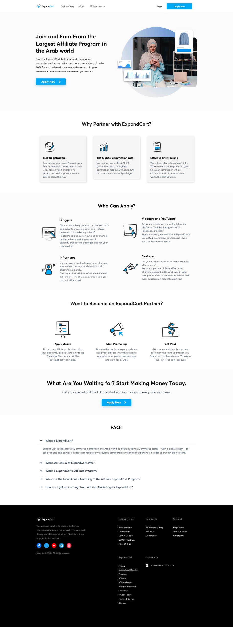 Landing Pages screencapture expandcart en affiliates 2 2026 10 18 16 30 00