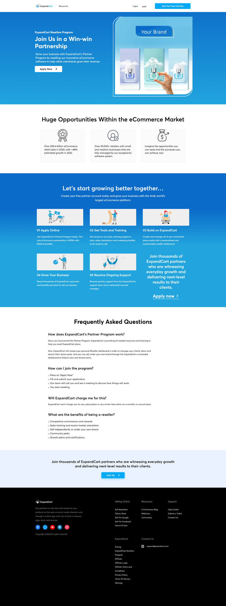 Landing Pages screencapture expandcart en join us in a winning partnership 2026 10 18 16 23 28