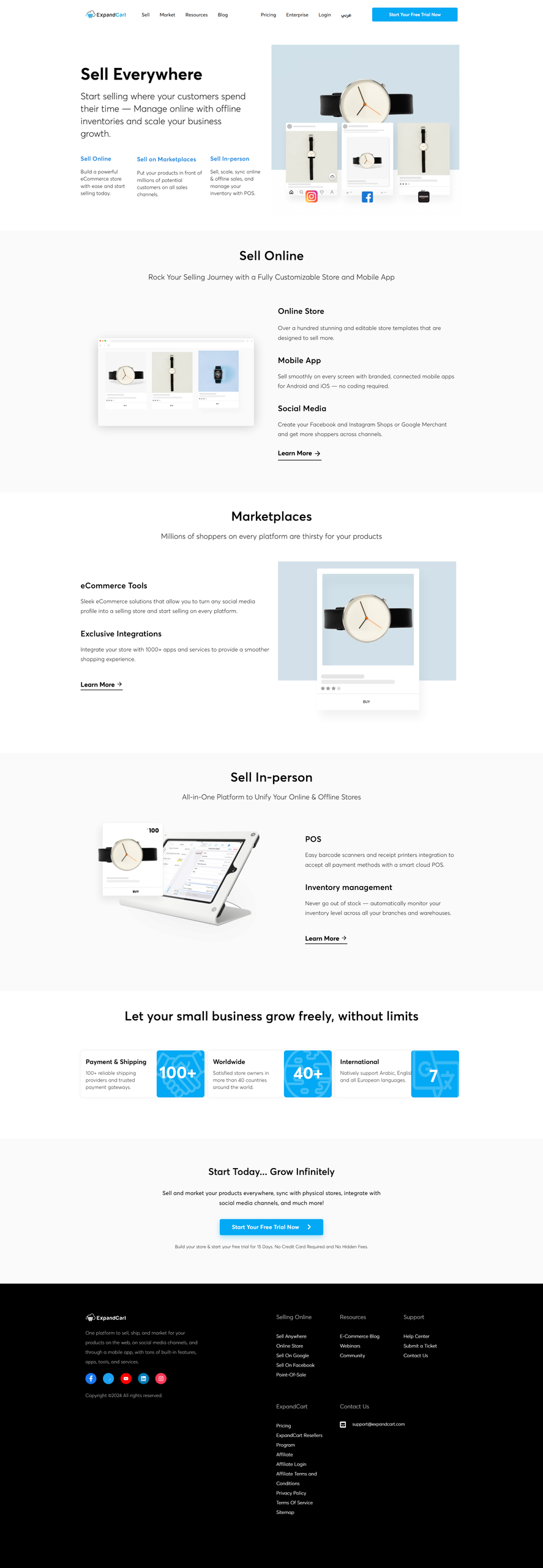 Landing Pages screencapture expandcart en sell page 2026 10 18 16 15 26